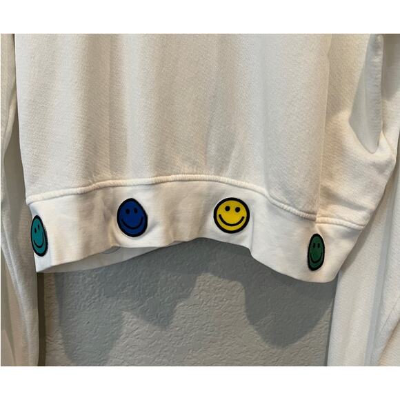 LAUREN MOSHI Spalding Hello Moshi Pullover In Milk Size Large - Picture 6 of 10